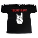 Marilyn Manson - T-Shirt C/Riscas - Hand 
