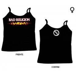 Bad Religion - Top de Mulher - Flaming Logo