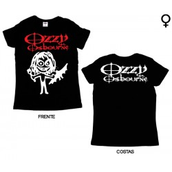 Ozzy Osbourne - T-Shirt de Mulher - Cartoon Bat