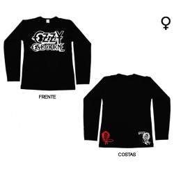 Ozzy Osbourne - Long Sleeve de Mulher - Logo