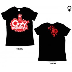 Ozzy Osbourne - T-Shirt de Mulher - Crest Logo