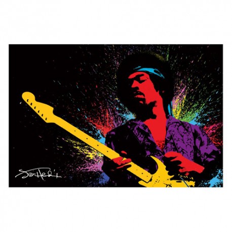 Jimi Hendrix - Poster - Paint