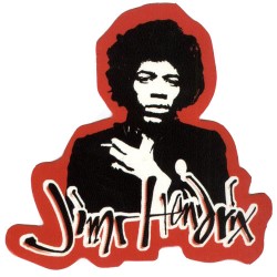 Jimi Hendrix - Autocolante - Smoking