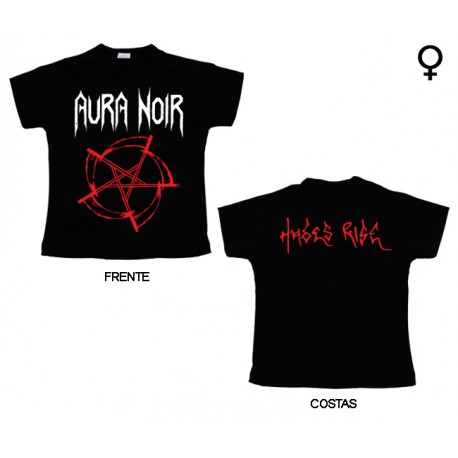 Aura Noir - T-Shirt de Mulher - Hases Rise