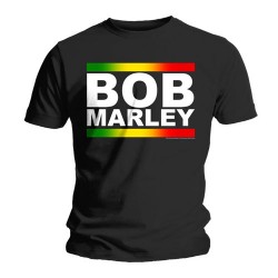 Bob Marley - T-Shirt - Rasta Band Block