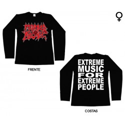 Morbid Angel - Long Sleeve de Mulher - Extreme Music for Extreme People