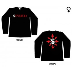 Sepultura - Long Sleeve de Mulher - Tribal Logo