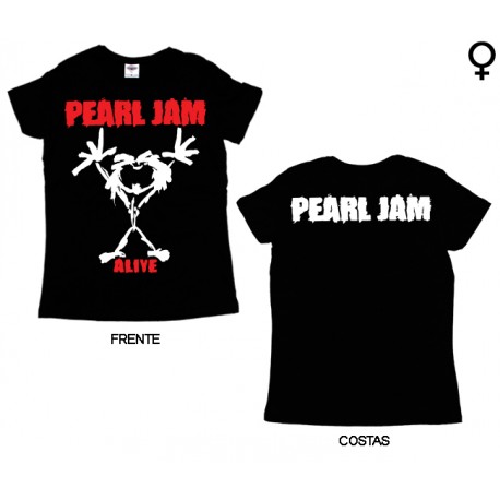 Pearl Jam - T-Shirt de Mulher - Alive