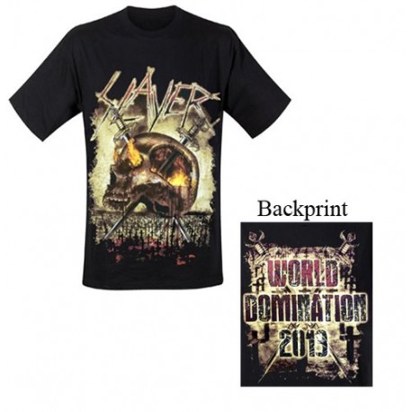 Slayer - T-Shirt - World Domination 2013