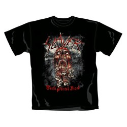 Slayer - T-Shirt - World Painted Blood Skull
