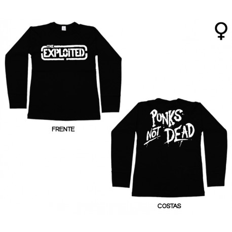 The Exploited - Long Sleeve de Mulher - Logo
