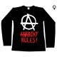 Anarchy Rules - Long Sleeve de Mulher - Logo 2