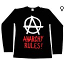 Anarchy Rules - Long Sleeve de Mulher - Anarchy