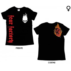 Fear Factory - T-Shirt de Mulher - Flames Logo