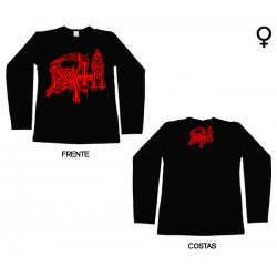 Death - Long Sleeve de Mulher - Logo