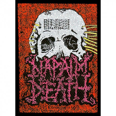 Napalm Death - Patch - Barcode Skull