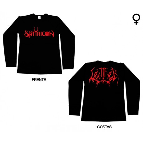 Satyricon - Long Sleeve de Mulher - Lucifer
