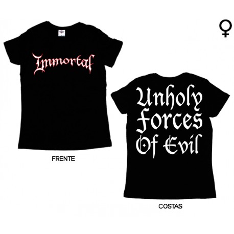Immortal - T-Shirt de Mulher - Unholy Forces of  Evil