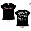 Immortal - T-Shirt de Mulher - Unholy Forces of  Evil