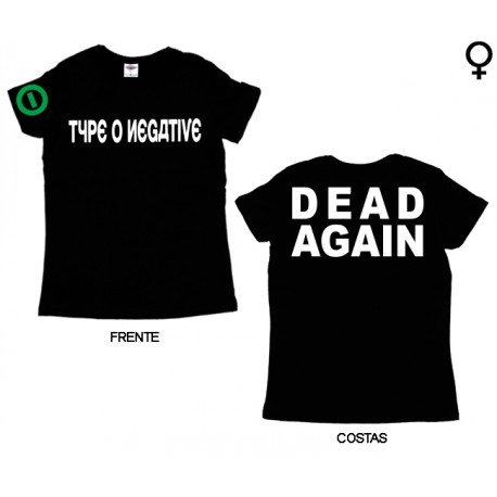 Type 0 Negative - T-Shirt de Mulher - Dead Again