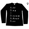 A.D.I.D.A.S - Long Sleeve de Mulher - All Day I Dream About Sex