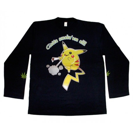 Pikatchu - Long Sleeve - Gotta Smoke 'em All 