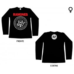 Ramones - Long Sleeve de Mulher - Logo
