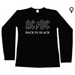 AC/DC - Long Sleeve de Mulher - Back in Black