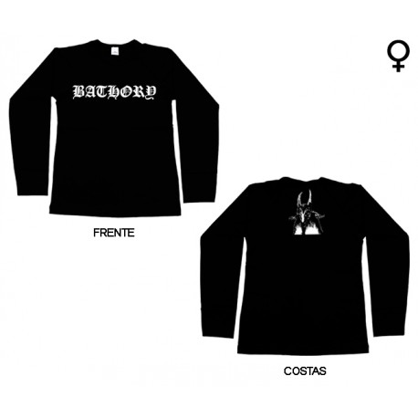 Bathory - Long Sleeve de Mulher - Logo