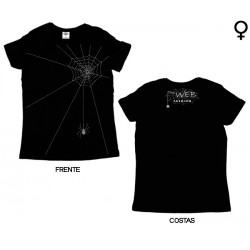 The Web Fashion - T-Shirt de Mulher - Big Web