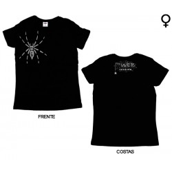 The Web Fashion - T-Shirt de Mulher - Silver Spider