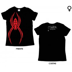 The Web Fashion - T-Shirt de Mulher - Big Spider