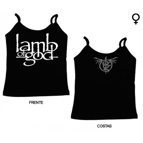 Lamb of God - Top de Mulher - Logo