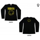 Nirvana - Long Sleeve de Mulher - Smiley