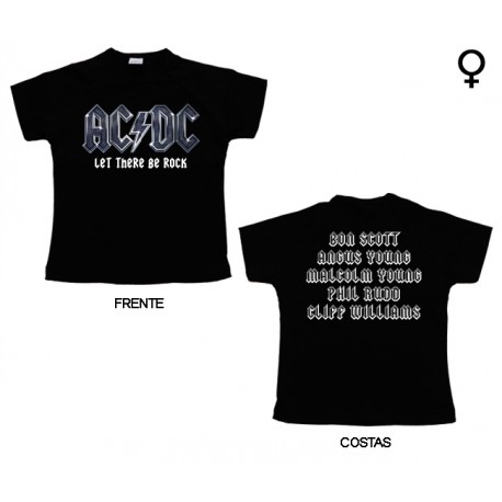 AC/DC - T-Shirt de Mulher - Let There Be Rock