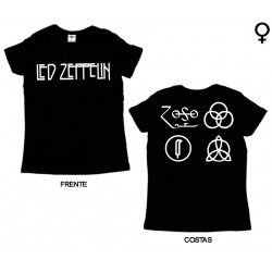 Led Zeppelin - T-Shirt de Mulher - Logo