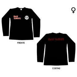 Iron Maiden - Long Sleeve de Mulher - Eddie Logo