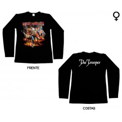 Iron Maiden - Long Sleeve de Mulher - The Trooper