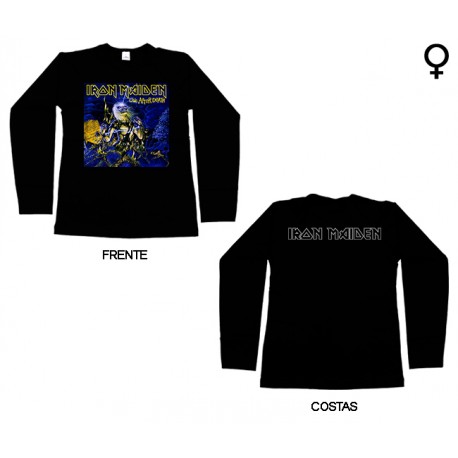 Iron Maiden - Long Sleeve de Mulher - Live After Death
