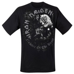 Iron Maiden - T-Shirt - NOTB Grey Tone